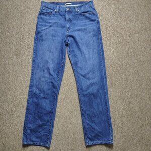 L.L. BEAN Jeans Men Natural Fit Straight Leg 34x34 Blue 100% Cotton Denim